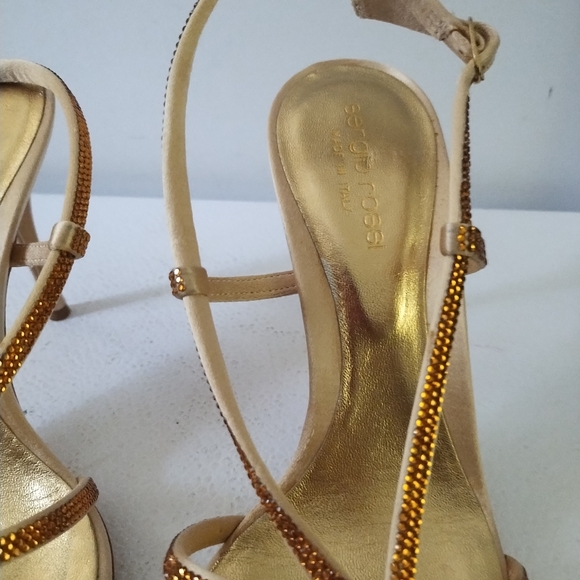 SERGIO ROSSI EVENING SANDAL, - Picture 5 of 12